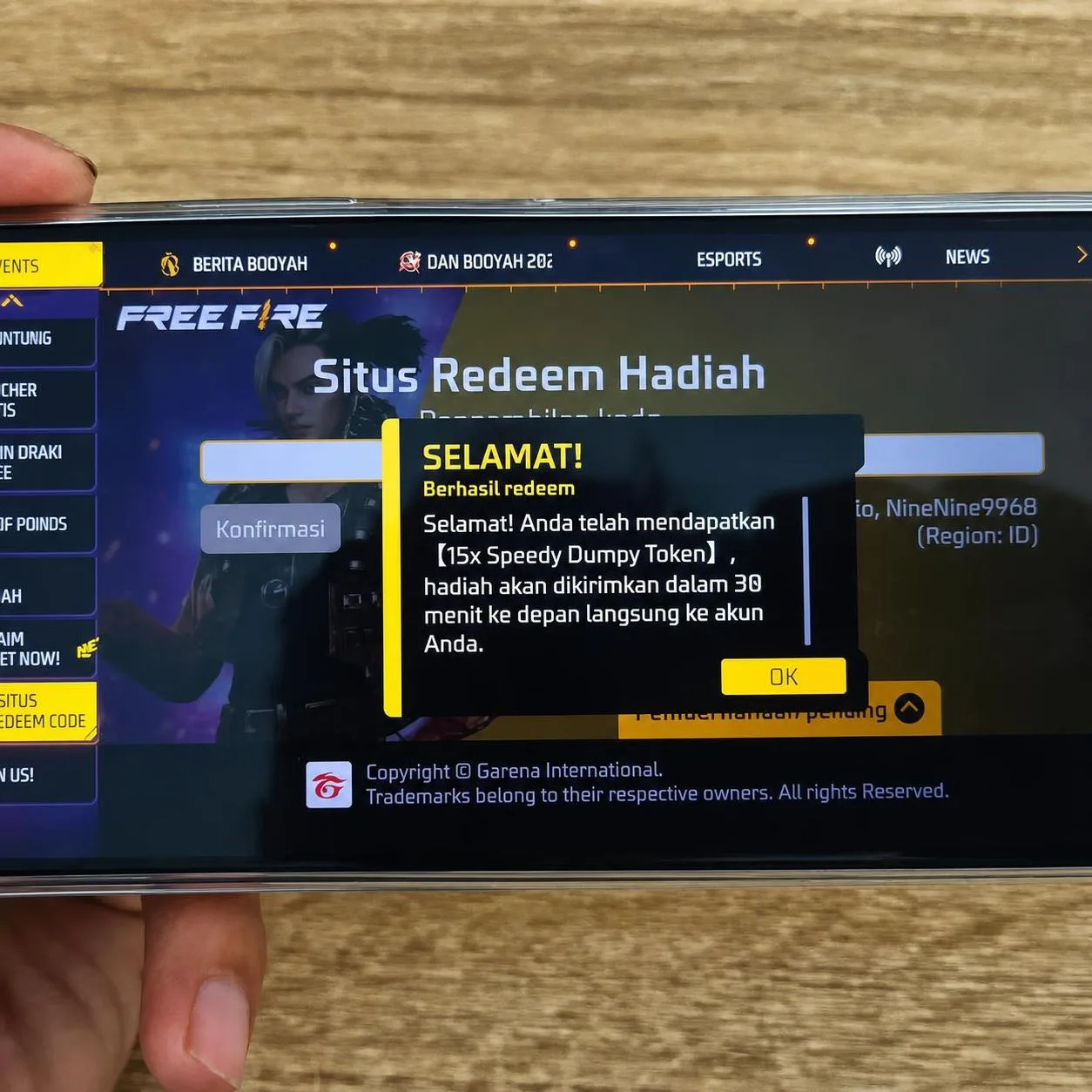 Daftar Kode Redeem FF Terbaru Mei 2026